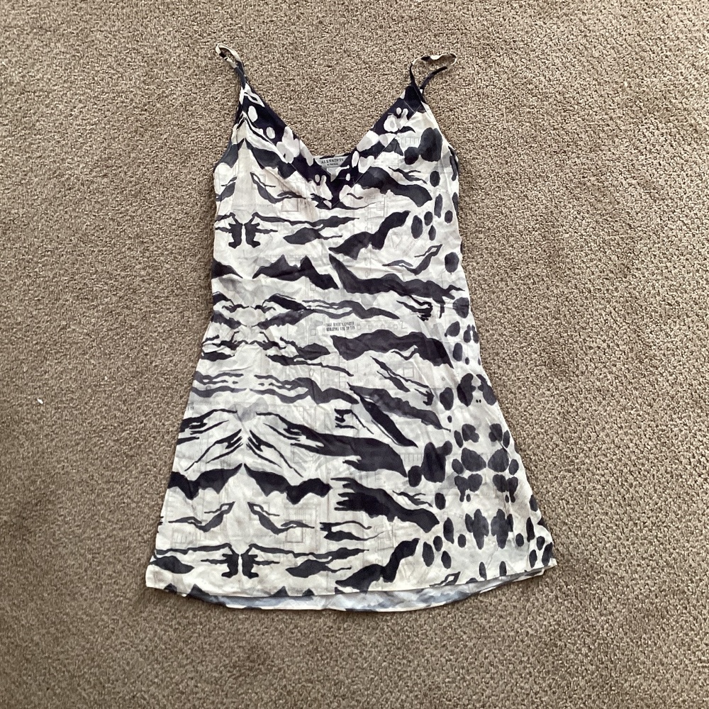 AllSaints mini slip dress